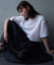 自由区 【カトリエムブーケ】Ruban tisse リボンフォルムプルオーバー