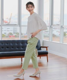 Tiaclasse 【洗える】ボリューム袖ハイネックブラウス