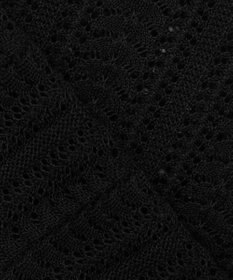 J.PRESS LADIES L 【洗える・抗菌防臭】コットンアセテート Vネック レーシー カーディガン