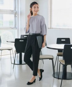 Tiaclasse 【洗える】ボリューム袖ハイネックブラウス