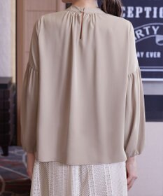 Tiaclasse 【洗える】ボリューム袖ハイネックブラウス