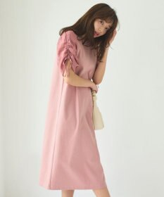 Feroux 【洗える】ドロストスリーブカットソー ワンピース