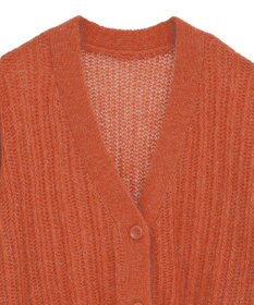 Green Parks シアーニットＶネックカーディガン