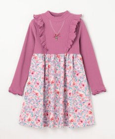 ANY KIDS 花柄ドッキングワンピース