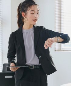 Tiaclasse 【洗える】ボリューム袖ハイネックブラウス