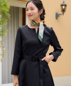 Tiaclasse L 【安めぐみさん着用】キーネックポケットワンピース