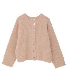 earth music&ecology クルーネックシャギーカーディガン