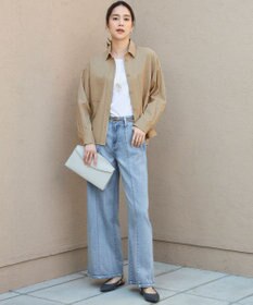 自由区 【洗える】ドビーオックスストレッチシャツ アウター