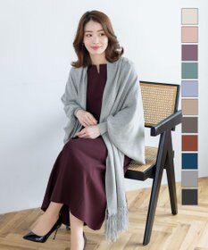 Tiaclasse 【洗える】ストール風カーディガン