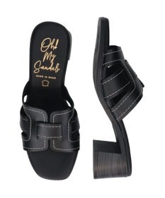 INTER-CHAUSSURES 【Oh my Sandals】チャンキーヒールレザーサンダル