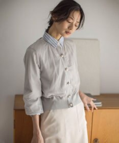 組曲 L 【WEB限定】チュールニット ブルゾン