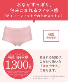 Wing ショーツ 綿混(身生地部) やさしい肌あたり 【デイリーフィット やわらかコットン】 はきこみ丈ふかめ EC3230 ウイング／ワコール