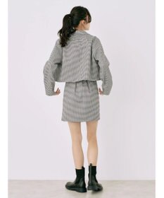 earth music&ecology チェックショートジャケット