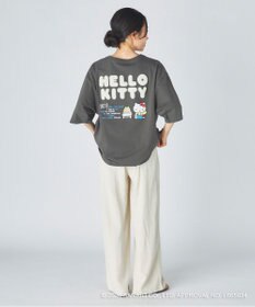 OP／FILA 【Ocean Pacific×ハローキティ】サガラ刺しゅうビッグTシャツ