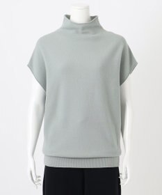 23区 L 【エステータ】エアリースパンウール アームウォーマーデザイン ハイネックニット