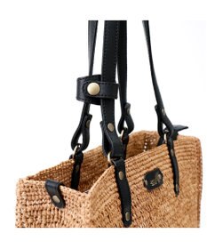 IBIZA ラフィア　セミショルダーバッグ