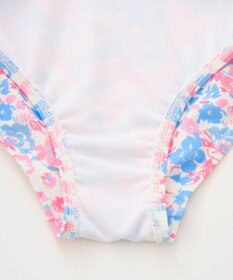 OP／FILA 【marie claire ENFANTS】花柄オフショルセパレートワンピース水着