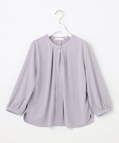 ANY SIS 【接触冷感・吸水速乾・UVケア】エアリードレープスムース 七分袖ブラウス