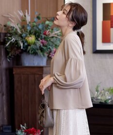 Tiaclasse 【洗える】ボリューム袖ハイネックブラウス