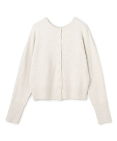 UNFILO 【前後着用 可能】ふわふわニット 2WAY パールボタンカーディガン