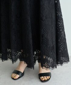 YECCA VECCA スカラップレースマーメイドスカート