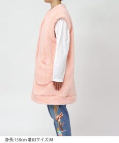 tsumori chisato SLEEP ツモリチサト ベスト フリ－ス素材(本体) あったか フレンチ袖 ルームウェア レディース URW130 /ワコール