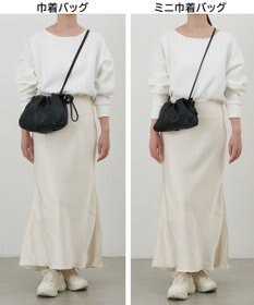 russet レザー巾着4WAYショルダーバッグ(CE-1454)