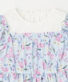 ANY KIDS オン・オフショルダー チューリップ ワンピース