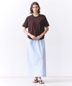 BEIGE， NADIA / ストレッチ メタルボタンニット