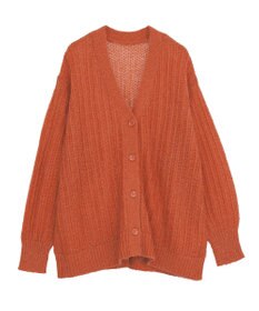 Green Parks シアーニットＶネックカーディガン