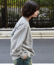 WEGO 【ユニセックス着用ITEM/裏起毛/SMLサイズ展開】リラックスフィットハートロゴプルオーバー