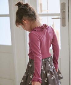 ANY KIDS テレコハイネック長袖Tシャツ