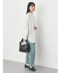 earth music&ecology ギャザースリーブシャツ