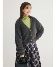 Green Parks ・Ｐｅｔｉｔ　Ｆｌｅｕｒ　シャギーニットカーディガン