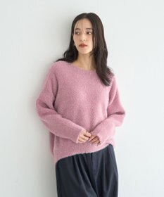 YECCA VECCA ラメシャギードルマンニット