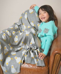 ami amie 【UNISEX】アヒルいっぱいブランケット FREE