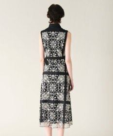 GRACE CONTINENTAL 刺繍フレアドレス