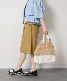 INTER-CHAUSSURES 【CHRISTIAN VILLA】メッシュコンビレザーワイドバッグ