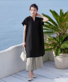 Tiaclasse 【洗える】ヴィンテージサテン消しプリーツパンツ