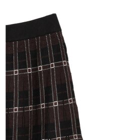 AMERICAN HOLIC ニットプリーツライクチェックスカート