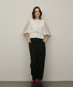 GRACE CONTINENTAL オーガンジージャガードパンツ