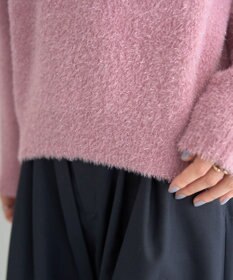 YECCA VECCA ラメシャギードルマンニット