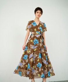 GRACE CONTINENTAL ミモザプリントワンピース