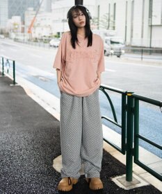 WEGO 【ユニセックス着用ITEM/MLサイズ展開】ブリーチダメージアップリケT（SS）