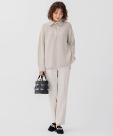 23区 【CLASSY.1月号掲載】ウールミルドストレッチ テーパードパンツ