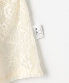 組曲 KIDS 【80-100㎝】スノウレースレイヤードトップス