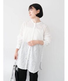 Green Parks ・ＳＵＧＡＲ　ＳＰＯＯＮ　刺繍レースシャツチュニック