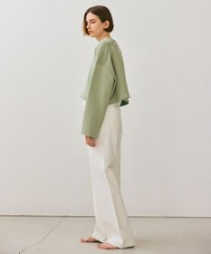 BEIGE， 【BEIGE,ecru/WEB限定・洗える】LOOP BACK / コットンスウェットクロップドトップス