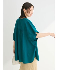 Green Parks 綿麻混ポンチョ風シャツ