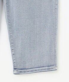 自由区 L 【19号サイズまで展開】ウスカルデニムダーツカーブ パンツ